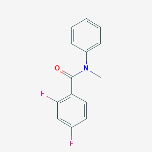 molecular formula C14H11F2NO B317766 2,4-difluoro-N-methyl-N-phenylbenzamide 