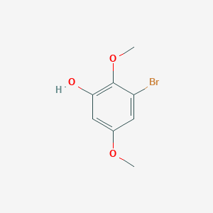molecular formula C8H9BrO3 B3177665 3-Bromo-2,5-dimethoxyphenol CAS No. 202735-34-0