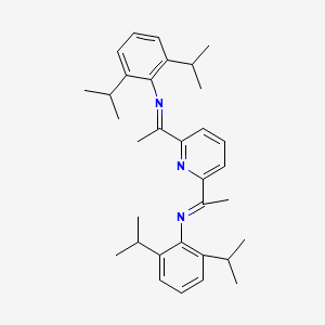 molecular formula C33H43N3 B3177679 2,6-Bis[1-(2,6-diisopropylphenylimino)ethyl]pyridine CAS No. 204203-14-5