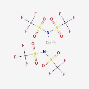 molecular formula C4CoF12N2O8S4 B3177697 Bis[bis(trifluoromethylsulfonyl)amino] cobalt(II) CAS No. 207861-61-8