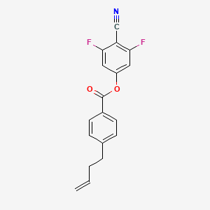 molecular formula C18H13F2NO2 B3177706 4-Cyano-3,5-difluorophenyl 4-(but-3-en-1-yl)benzoate CAS No. 208528-35-2