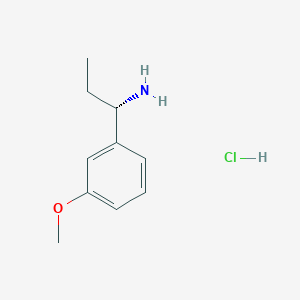 molecular formula C10H16ClNO B3177727 (S)-1-(3-Methoxyphenyl)propan-1-amine hydrochloride CAS No. 2103395-83-9