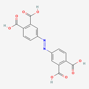 molecular formula C16H10N2O8 B3177748 4-[(3,4-Dicarboxyphenyl)diazenyl]phthalic acid CAS No. 21278-45-5