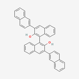 molecular formula C40H26O2 B3177769 (R)-[2,3':1',1'':3'',2'''-Quaternaphthalene]-2',2''-diol CAS No. 215433-53-7