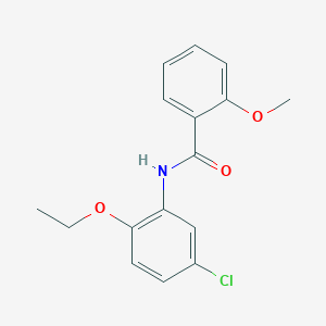 molecular formula C16H16ClNO3 B317777 N-(5-chloro-2-ethoxyphenyl)-2-methoxybenzamide 