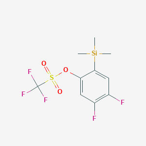 molecular formula C10H11F5O3SSi B3177771 4,5-二氟-2-(三甲基甲硅烷基)苯基三氟甲烷磺酸盐 CAS No. 217813-00-8