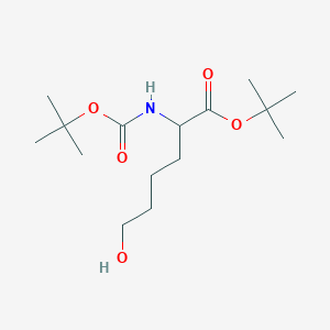 tert-Butyl 2-((tert-butoxycarbonyl)amino)-6-hydroxyhexanoate