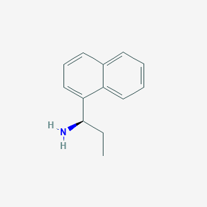 molecular formula C13H15N B3177785 (R)-1-(1-Naphthyl)propylamine CAS No. 22038-83-1