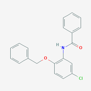 molecular formula C20H16ClNO2 B317780 N-[2-(benzyloxy)-5-chlorophenyl]benzamide 