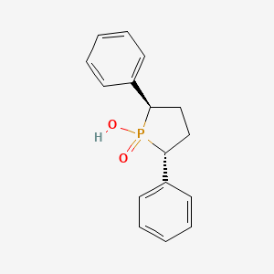 molecular formula C16H17O2P B3177826 (2R,5R)-1-hydroxy-2,5-diphenylphospholane 1-oxide CAS No. 226393-33-5