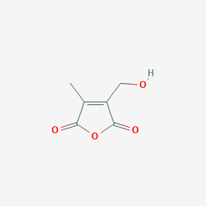 molecular formula C6H6O4 B3177856 3-(Hydroxymethyl)-4-methylfuran-2,5-dione CAS No. 245124-18-9