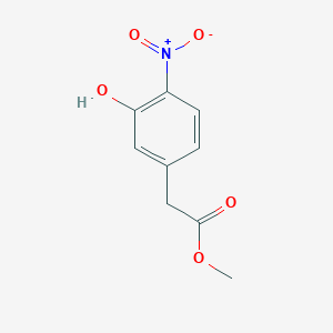 molecular formula C9H9NO5 B3177879 3-羟基-4-硝基苯乙酸甲酯 CAS No. 256453-84-6