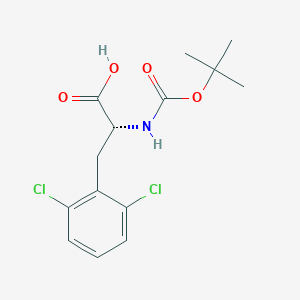 molecular formula C14H17Cl2NO4 B3177881 Boc-2,6-Dichloro-D-Phenylalanine CAS No. 261380-30-7