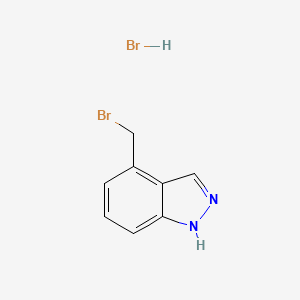 molecular formula C8H8Br2N2 B3177888 4-(Bromomethyl)-1H-indazole hydrobromide CAS No. 264276-18-8