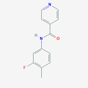 molecular formula C13H11FN2O B317791 N-(3-fluoro-4-methylphenyl)pyridine-4-carboxamide 