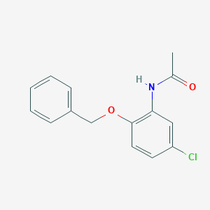 molecular formula C15H14ClNO2 B317792 N-[2-(benzyloxy)-5-chlorophenyl]acetamide 