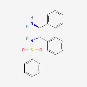 molecular formula C20H20N2O2S B3177925 N-((1S,2S)-2-Amino-1,2-diphenylethyl)benzenesulfonamide CAS No. 300345-91-9