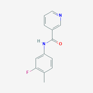 molecular formula C13H11FN2O B317793 N-(3-fluoro-4-methylphenyl)pyridine-3-carboxamide 