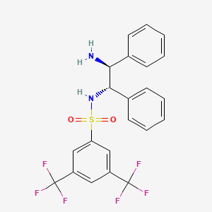 molecular formula C22H18F6N2O2S B3177960 N-((1S,2S)-2-氨基-1,2-二苯乙基)-3,5-双(三氟甲基)苯磺酰胺 CAS No. 313342-22-2