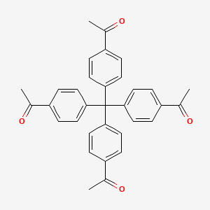 molecular formula C33H28O4 B3177962 1,1',1'',1'''-(Methanetetrayltetrakis(benzene-4,1-diyl))tetraethanone CAS No. 313484-93-4