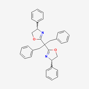 molecular formula C33H30N2O2 B3177972 (4S,4'S)-2,2'-[2苯基-1-(苯甲基)乙叉基]双[4,5-二氢-4-苯基-恶唑 CAS No. 319489-87-7