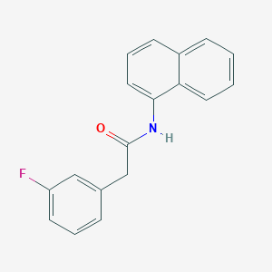 molecular formula C18H14FNO B317803 2-(3-fluorophenyl)-N-(1-naphthyl)acetamide 