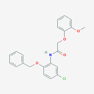 N-[2-(benzyloxy)-5-chlorophenyl]-2-(2-methoxyphenoxy)acetamide