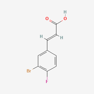 molecular formula C9H6BrFO2 B3178102 3-Bromo-4-fluorocinnamic acid CAS No. 370867-85-9