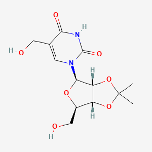 5-(hydroxymethyl)-1-((3aR,4R,6R,6aR)-6-(hydroxymethyl)-2,2-dimethyltetrahydrofuro[3,4-d][1,3]dioxol-4-yl)pyrimidine-2,4(1H,3H)-dione
