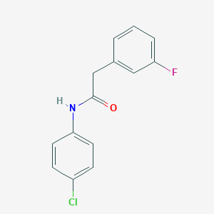 N-(4-chlorophenyl)-2-(3-fluorophenyl)acetamide