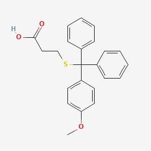 molecular formula C23H22O3S B3178134 Mpa(mmt)-OH CAS No. 383401-15-8