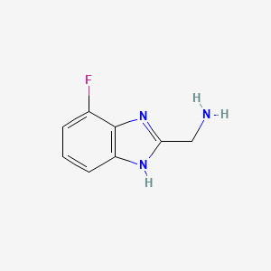 1H-Benzimidazole-2-methanamine, 7-fluoro-