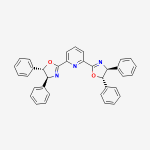 molecular formula C35H27N3O2 B3178162 2,6-Bis((4S,5S)-4,5-diphenyl-4,5-dihydrooxazol-2-yl)pyridine CAS No. 410092-98-7