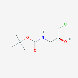 molecular formula C8H16ClNO3 B3178173 (S)-tert-butyl 3-chloro-2-hydroxypropylcarbamate CAS No. 415684-05-8