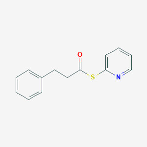 molecular formula C14H13NOS B3178196 S-Pyridin-2-yl 3-phenylpropanethioate CAS No. 43125-15-1