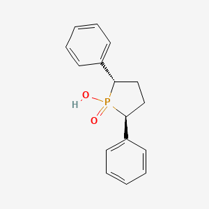 molecular formula C16H17O2P B3178258 (2S,5S)-1-Hydroxy-2,5-diphenylphospholane 1-oxide CAS No. 474049-73-5