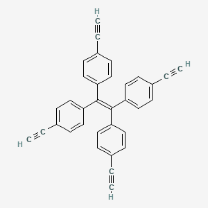 molecular formula C34H20 B3178278 Tetrakis(4-ethynylphenyl)ethene CAS No. 4863-90-5