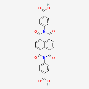 molecular formula C28H14N2O8 B3178296 4,4'-(1,3,6,8-Tetraoxo-1,3,6,8-tetrahydrobenzo[lmn][3,8]phenanthroline-2,7-diyl)dibenzoic acid CAS No. 49546-06-7