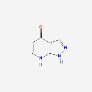 molecular formula C6H5N3O B3178317 1H-吡唑并[3,4-b]吡啶-4-醇 CAS No. 49834-67-5