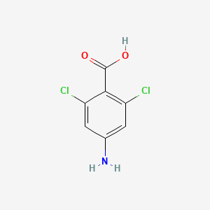 molecular formula C7H5Cl2NO2 B3178359 4-Amino-2,6-dichlorobenzoic acid CAS No. 5204-46-6
