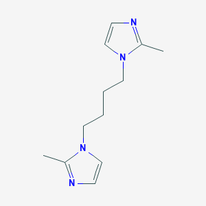 molecular formula C12H18N4 B3178366 1,4-双(2-甲基-1H-咪唑-1-基)丁烷 CAS No. 52550-63-7