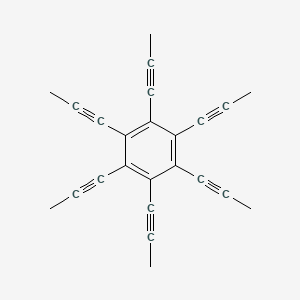 molecular formula C24H18 B3178376 1,2,3,4,5,6-Hexa(prop-1-yn-1-yl)benzene CAS No. 529502-60-1