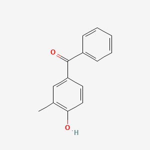 molecular formula C14H12O2 B3178390 Benzophenone, 4-hydroxy-3-methyl- CAS No. 5326-42-1