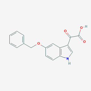 molecular formula C17H13NO4 B031784 5-苄氧基吲哚-3-乙醛酸 CAS No. 101601-00-7