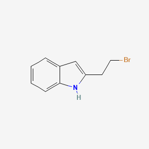 molecular formula C10H10BrN B3178420 2-(2-溴乙基)-1H-吲哚 CAS No. 557107-03-6