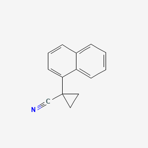 molecular formula C14H11N B3178432 1-(1-Naphthyl)cyclopropanecarbonitrile CAS No. 56477-59-9