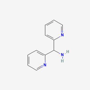 molecular formula C11H11N3 B3178450 Bis(pyridin-2-yl)methanamine CAS No. 58088-50-9