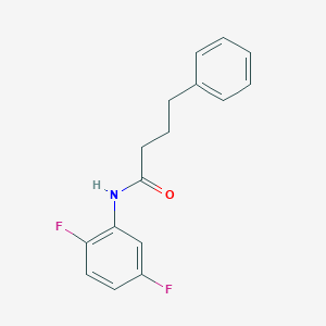 molecular formula C16H15F2NO B317846 N-(2,5-difluorophenyl)-4-phenylbutanamide 