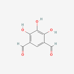 molecular formula C8H6O5 B3178465 4,5,6-Trihydroxybenzene-1,3-dicarbaldehyde CAS No. 58343-12-7