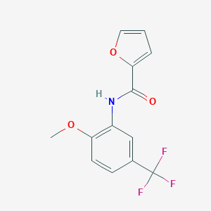 molecular formula C13H10F3NO3 B317849 N-[2-methoxy-5-(trifluoromethyl)phenyl]-2-furamide 